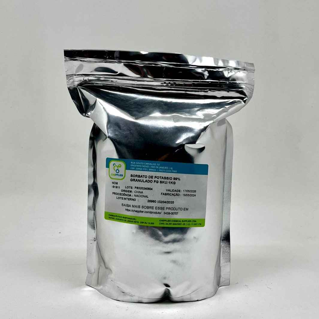 SORBATO DE POTÁSSIO 99% GRANULADO FOOD GRADE 1Kg