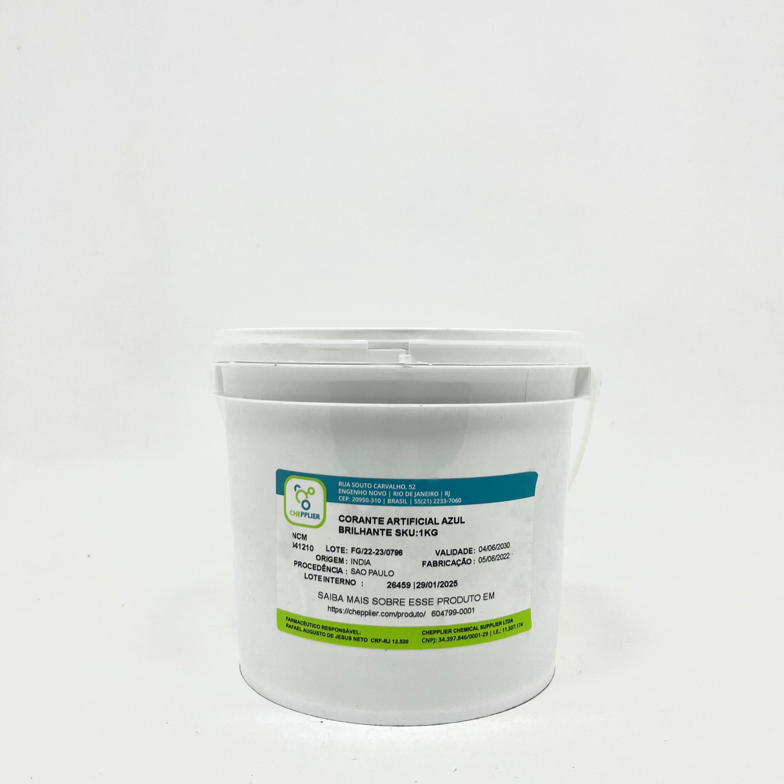 CORANTE ARTIFICIAL AZUL BRILHANTE 1Kg