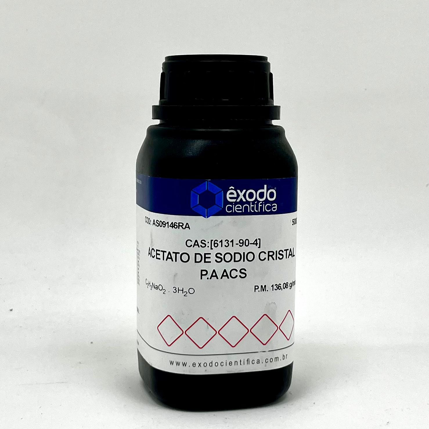 ACETATO DE SÓDIO 3H2O CRISTAL PA ACS 500g