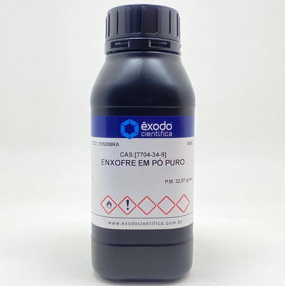 ENXOFRE EM PO PURO 99,50% 500g