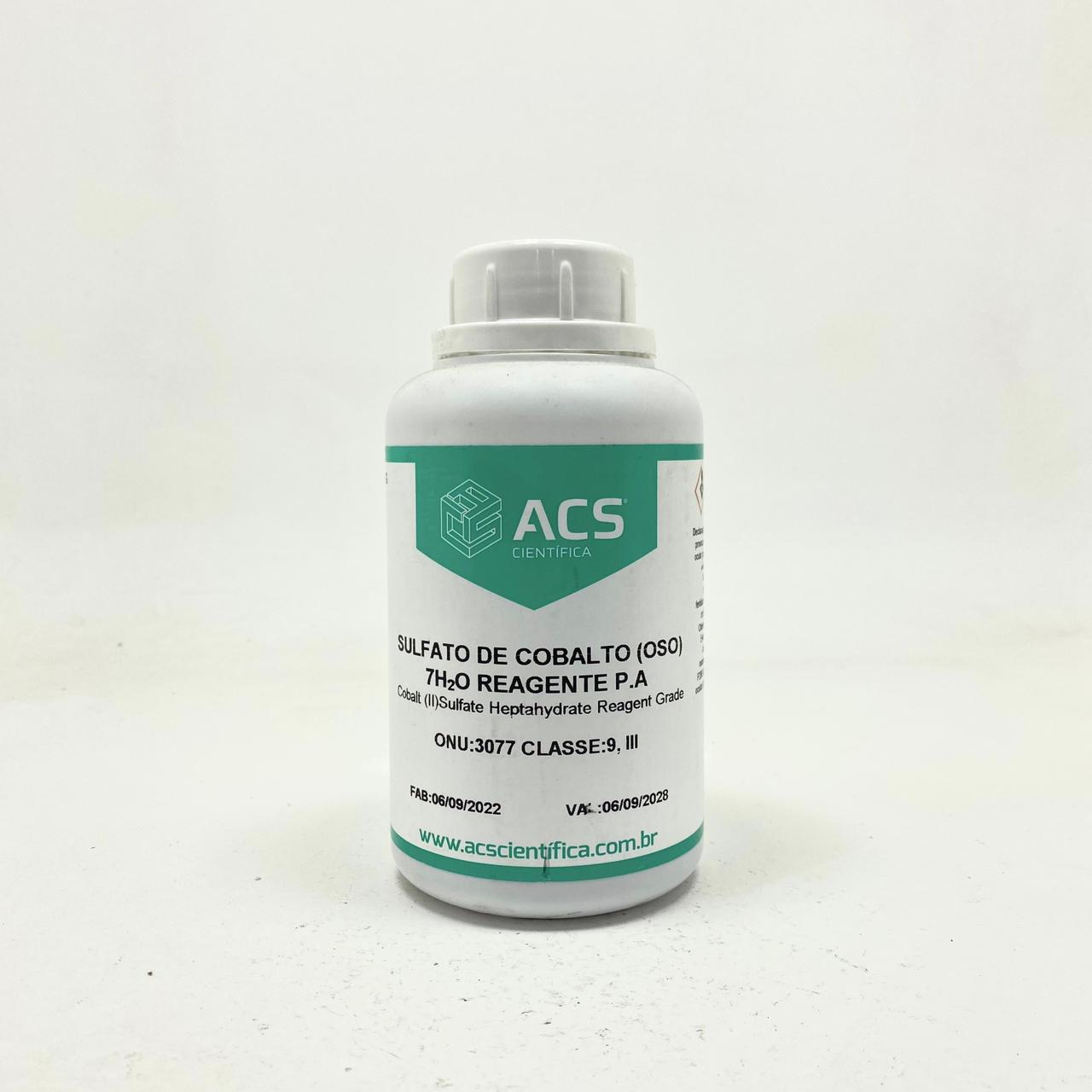 SULFATO DE COBALTO (OSO) 7H2O PA 500g